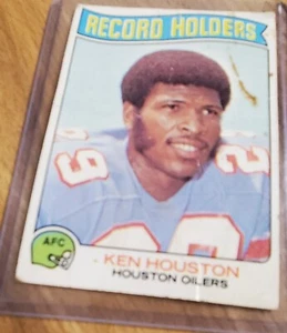 1975 Topps Ken Houston - Porta record Houston Oilers #354 - Foto 1 di 2