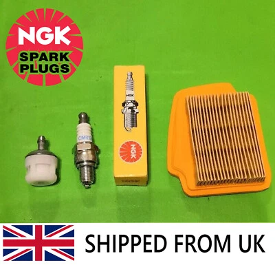 Stihl KM94 KM94RC Strimmer Service Kit Air / Fuel Filter NGK CMR6H Spark Plug