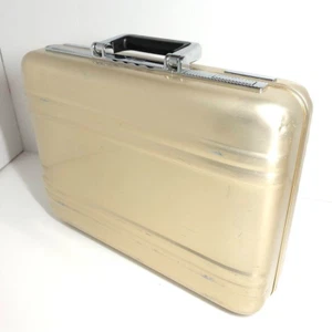 ZERO HALLIBURTON Aluminum Attache Case Champagne Gold 18.1 × 13.4 × 4.3 in - Picture 1 of 15