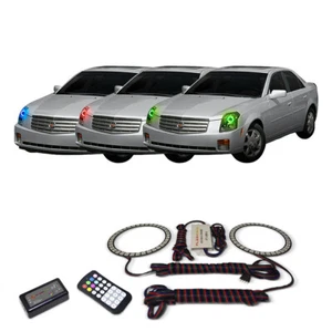 RGB Multi Color Angel Eye Headlight Halo kit for Cadillac CTS 03-07 - Imagen 1 de 7