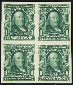 314, Mint NH 1¢ XF Block of Four Stamps - Stuart Katz - Picture 1 of 1