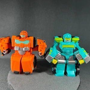 Transformers Rescue Bots Hoist And Wedge Vehicle Figure Lot Mattel - Picture 1 of 21