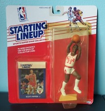 1988 Starting Lineup Scott Pippen Action Figure + Card. #33 Chicago Bulls Rookie
