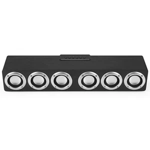 Altavoz Bluetooth, 2400 mAh 12 vatios inalámbrico subwoofer de madera con seis altavoces - Imagen 1 de 19