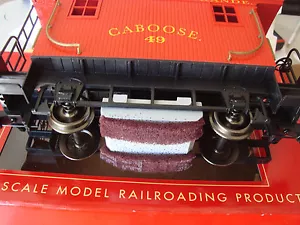BRITE-BLOK G-SCALE TRACK CLEANER ATTACHMENT FITS ANY ARISTOCRAFT 2 AXLE TRAINCAR - Picture 1 of 4