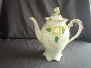 Kaffeekanne von Tillowitz, Epos, Jugendstil, mit Ranken, Porzellan, alt, antik - Bild 1 von 9