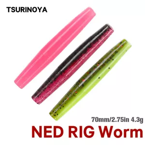 Tsurinoya Ned Rig Worm, Predator Soft Lure - Bild 1 von 15