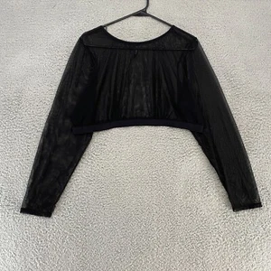 Torrid Curve Mesh Crop Top Womens 3 / 3X Long Sleeve Under-It-All Sheer Layering - Picture 1 of 12