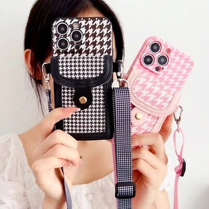 For Xiaomi Redmi Case Crossbody Wallet Card Bag Holder Phone Cover Girls +Strap - Picture 1 of 17