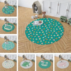 Game Animal Crossing Round Flannel Floor Rug Carpet Room Bath Balcony Floor Mat - Picture 1 of 13