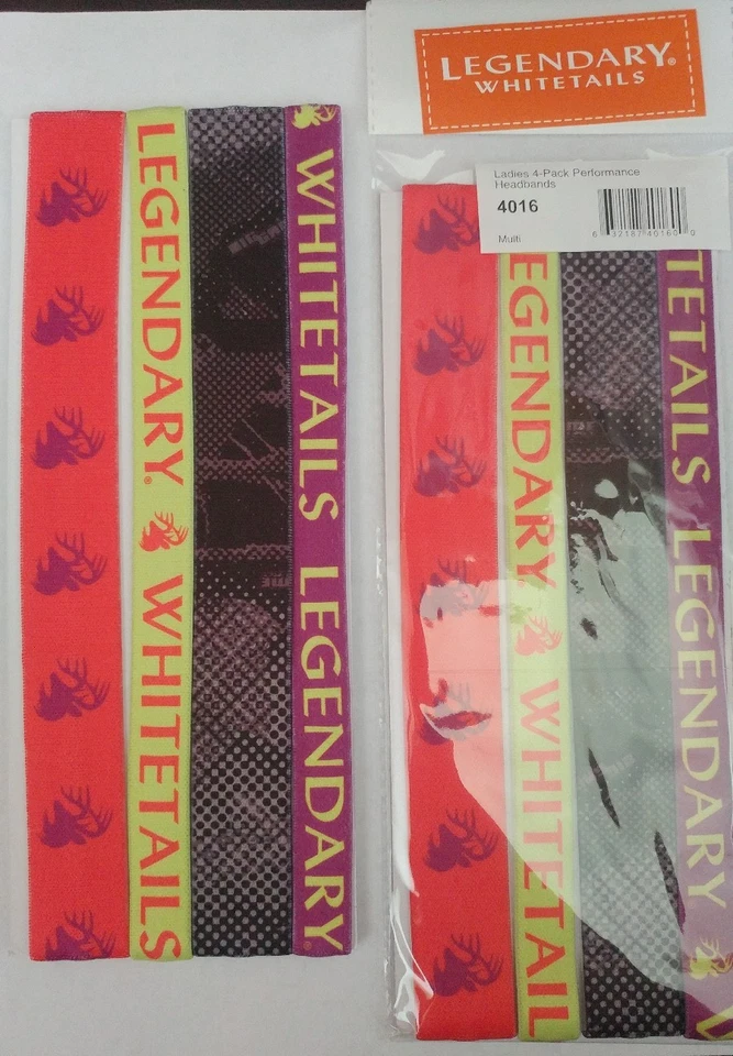 8 Women's Legendary Whitetails Performance Headbands Pink Deer Black Purple - Image 1 of 4