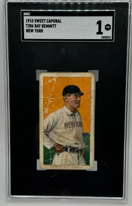 1910 T206 Ray Demmitt New York Sweet Caporal 350 SGC 1 - Bild 1 von 2