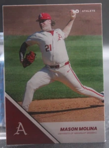 Mason Molina - 2024 ONIT NIL Arkansas Razorback Baseball #27 - Foto 1 di 1