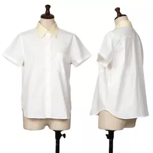Stricken COMME des GARCONS Paillettenkragen kurzärmeliges Shirt Größe M (K-124785) - Bild 1 von 12