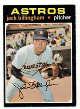1971 TOPPS HOUSTON ASTROS JACK BILLINGHAM #162 EXMT 