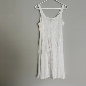 Hilo Hattie The Hawaiian Original Womens Floral Mini Dress Size M White Tropical - Picture 1 of 10