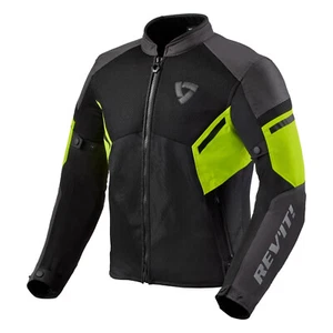 Revit GT-R AIR 3 Motorradjacke schwarz neongelb yellow jacket - Bild 1 von 3