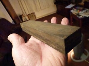 NATURUAL 8  INCH SHARPENING STONE / HONE, IN GOOD  FLAT CONDITION