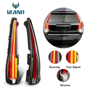 2Pcs LED Red Lens Rear Tail Lights For 07-14 Chevy Tahoe Suburban 1500/GMC Yukon - Picture 1 of 10