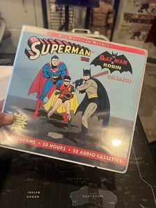 DC Comics 1999 SUPERMAN WITH BATMAN & ROBIN ON RADIO CASSETTES 20 CASSETTES - Picture 1 of 12
