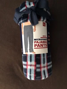 Blue Star Men's Microfiber Pajama Pants Sleepwear Lounge & Sleep PJ Large - Picture 1 of 3