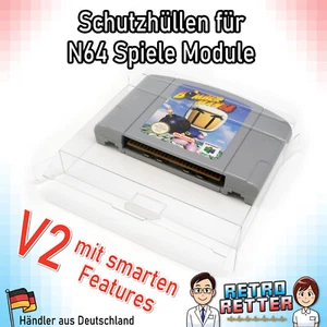N64 Spiele Modul Schutzhüllen V2 0,35mm Nintendo 64 Game Cartridge - Bild 1 von 16