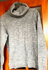 Excellent J Brand Gray Turtleneck Sweatshirt Size S - Picture 1 of 6