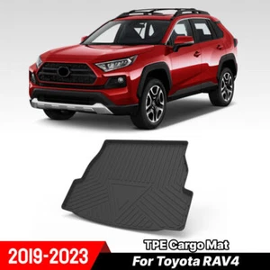 TPE Boot Liner Floor Mats Rear Cargo Trunk Mat Carpet For 2019-2023 Toyota RAV4 - Picture 1 of 6
