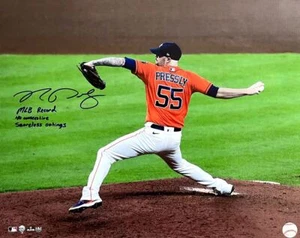 Ryan Pressly Autographed Houston Astros 16x20 Photo Inscribed MLB Record TRISTAR - Picture 1 of 1