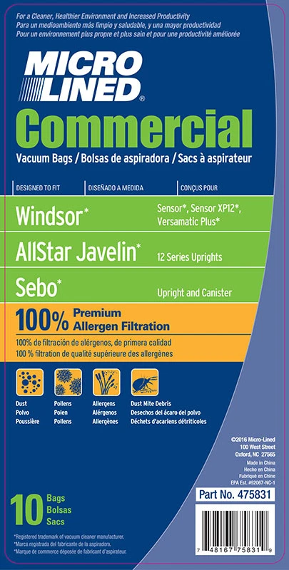 Kenmore Replacement 50015 Style W Vacuum Cleaner Bags - 10 Pack - Image 1 of 1