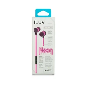 iLuv Neon Sound High-Performance Earphone with SpeakEZ Remote Iep335bpkn - Picture 1 of 7