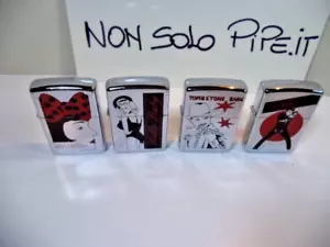 zippo lighter HOLLYWOOD COLLECTION SERIES NUOVO ANNO 1996 4 PIECES - Foto 1 di 13