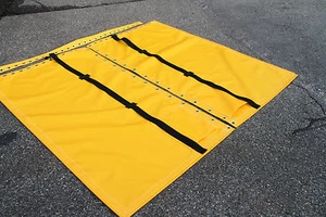 Trampolín de vinilo amarillo Hobie Cat 16 de bolsillo único 4 puntos correas ajustables - Imagen 1 de 5