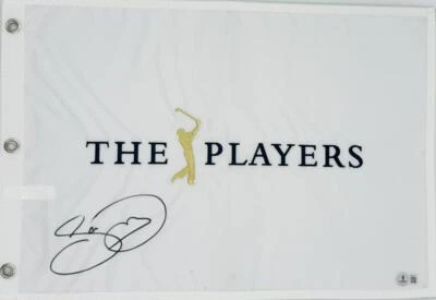 PIN DE GOLF FIRMADO POR JASON DAY TORNEO DE JUGADORES BANDERA AUTÓGRAFO BECKETT BAS J47 Foto 1 de 2