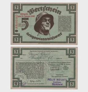 Germany - 1939 - 5 Reichsmark - "aUNC"  #CO7478 - Picture 1 of 6