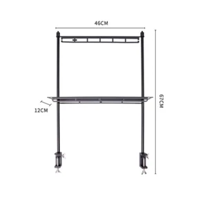 Lighweight Camping Storage Shelf Aluminum Alloy Detachable Organizer Rack Table - Picture 1 of 12