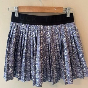 Biesenrock sportlich Plissee Flieder Ranken 14 Zoll Tennisrock Größe XS - Bild 1 von 7