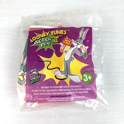 Wendy's 2001 - Bolígrafos de acción Looney Tunes II "Bugs Bunny" - Juguete para comida para niños Foto 1 de 2