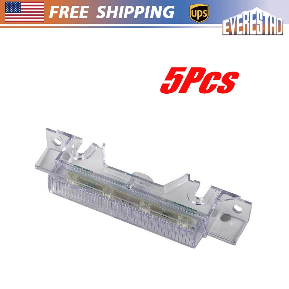 Luzes indicadoras de teto de cabine LED âmbar lente transparente 5X adequadas para caminhão Volvo VNM/VNL 03-up - Imagem 1 de 4