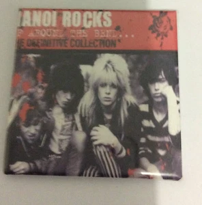 HANOI ROCKS Up Around The Bend Fridge Magnet Rare Glam Rock Michael Monroe  - Picture 1 of 1