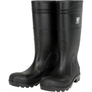 16" BLACK WATERPROOF RAIN SLUSH PLAIN TOE BOOTS 1/PR - Picture 1 of 1