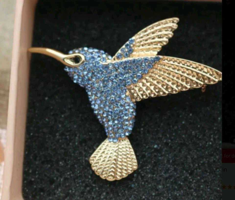 Hummingbird pin brooch Fashion jewelry NEW Free Shipping 1.3 Inch - Image 1 of 1