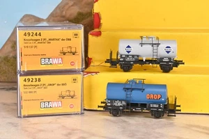 Brawa 49238 & 49244 H0 2-Achs Güterwagen Kesselwagen der ÖBB/BBÖ 2-tlg. (D290) - Bild 1 von 8