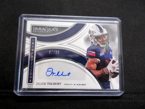 2022 PANINI IMMACULATE COLLEGIATE JALEN TOLBERT INTRODUCTIONS /99 - Picture 1 of 3