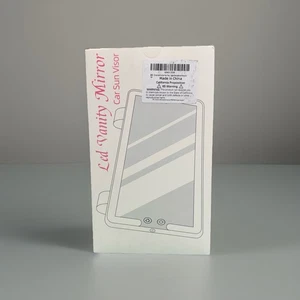 Saggnny LED Vanity Mirror Car Sun Visor Lighted Makeup Mirror Rechargeable - Picture 1 of 12