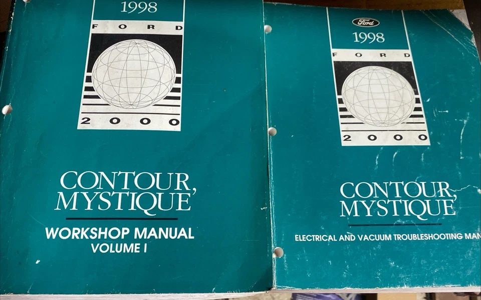 1998 福特 Contour mystique 车间卷。 1 电气和真空手册 V22 — 第 1/1 张图片