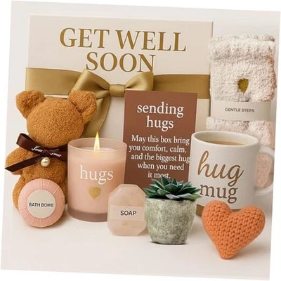 Cestas de regalo Get Well Soon para mujer - Paquete de atención de recuperación después de la cirugía para  Foto 1 de 4
