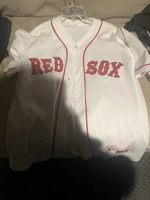 Camiseta Curt Schilling Boston Red Sox oficial da liga principal de beisebol Majestic, comprada na Fenway 05 - Imagem 1 de 3