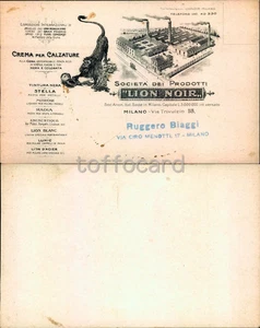 MILANO CITTA'-PUBBLICITA' CREMA PER CALZATURE LION NOIR-D18-10 - Foto 1 di 1