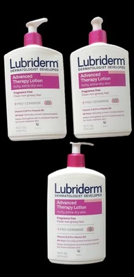 Lubriderm Loción Terapia Avanzada Hidratante para Manos y Cuerpo Fragancia Sin Paquete de 3 Foto 1 de 3